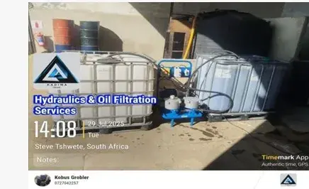 Oil filtration setup