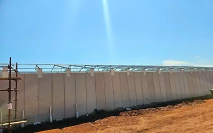 Lightweight concrete panel factory & warehousing