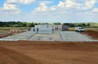Lightweight concrete panel factory & warehousing