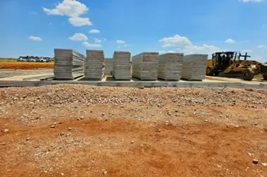 Lightweight concrete panel factory & warehousing