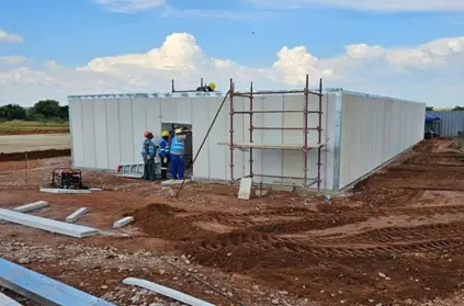 Lightweight concrete panel factory & warehousing